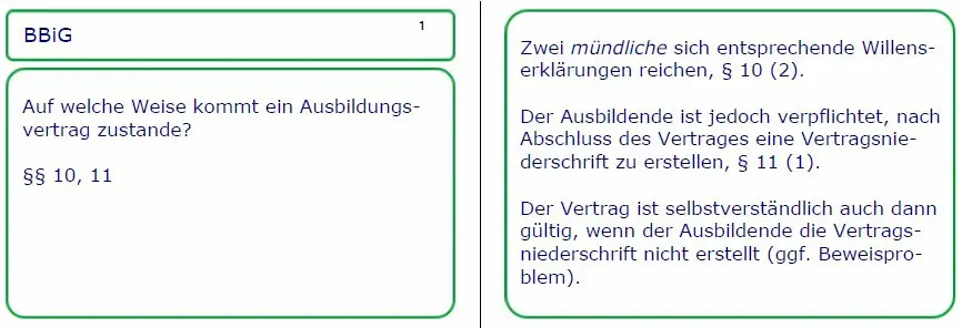 Mit der AEVO-Lernkartei bereiten Sie sich schneller / leichter auf Ihre Ausbildereignungsprüfung vor! AEVO-Lernkarten-Muster zur Vorbereitung auf Ihre Ausbildereignungsprüfung