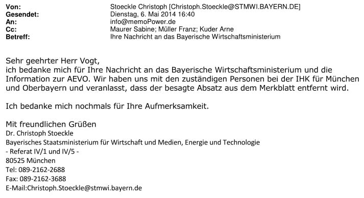 Fachaufsichtsbeschwerde wegen Ausbildereignungsprüfung IHK München